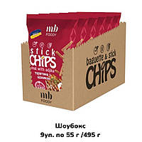 Baget CHIPS телятина з аджикою, натуральні сухарики, швидке перекушування з собою, легке перекушування на роботі