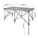 Складаний кемпінговий подвійний стіл BRS-Z32, фото 5
