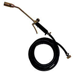 Газовий пальник з клапаном для смоління сопло 28мм у комплекті з 4 метрами шлангу для підключення до балона