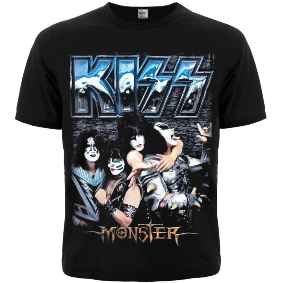 Футболка Kiss "Monster" | Футболка рокерська | Футболка рок | Футболка бавовняна