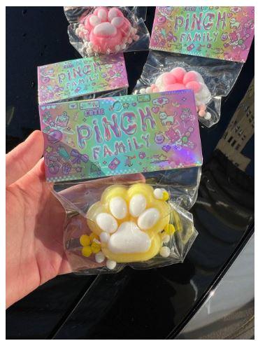 Антистрес тапо-лапка Yellow