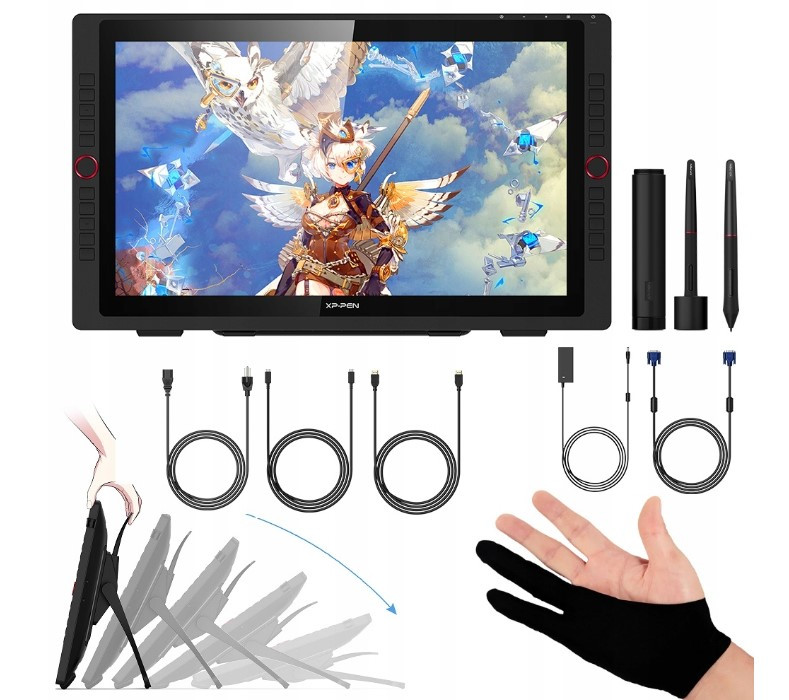 Графічний планшет XP-Pen Artist 22R Pro 21.5 дюйма робоча зона 476 х 268 мм Чорний, фото 1