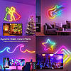 Неонова стрічка для авто Neon Led Strip 5M RGB USB Bluetooth Різнобарвна, фото 5
