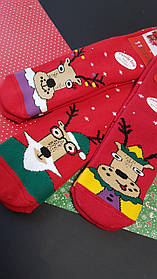 Новорічні шкарпетки махрові для всієї родини "FAMILY LOOK" НЛ 14-16