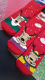 Новорічні шкарпетки махрові для всієї родини "FAMILY LOOK" НЛ 16-18