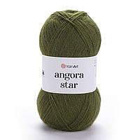 YarnArt ANGORA STAR (Ангора Стар) № 530 темна оливка (Пряжа, нитки для в'язання)