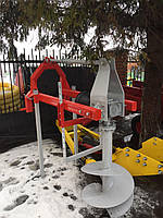 Бур для трактора, ямобур, два шнеки — Ø 250 мм; Ø500 мм