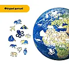 Пазл дерев'яний Планета Земля, A5 (14х14 см, 35 дет.), Картонна коробка, фото 3