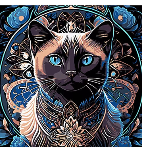 SH3030-2 Картина за номерами Світ аніме Strateg на чорному тлі розміром 30х30 см.