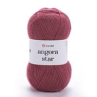 YarnArt ANGORA STAR (Ангора Стар) № 570 брусниця (Пряжа, нитки для в'язання)
