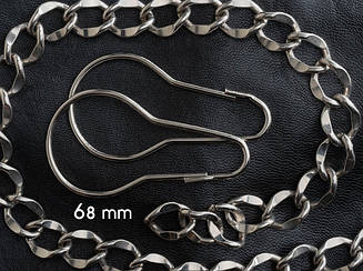 Підвіс для ключів. Колір "срібло". 68мм