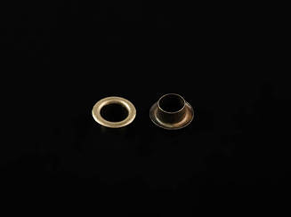 Люверси, блочки. Колір "стара латунь". 5,8x3.6x9 мм