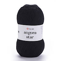YarnArt ANGORA STAR (Ангора Стар) № 585 чорний (Пряжа, нитки для в'язання)