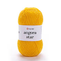 YarnArt ANGORA STAR (Ангора Стар) № 586 насичений жовтий (Пряжа, нитки для в'язання)