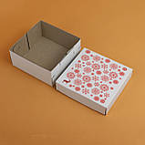 Коробка на Новий рік для Подарунків "Сніжинки" 150*150*70 мм, фото 5