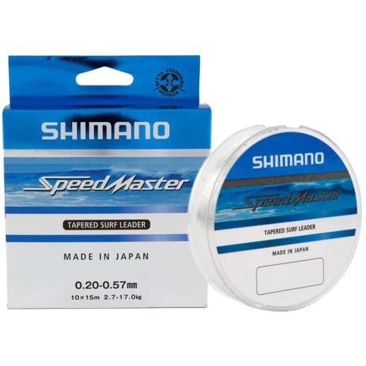 Шоклидер Shimano Speedmaster Tapered Surf Leader (Clear) 10X15m 0.33-0.57mm 7.2-17.0kg, фото 1