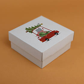 Дитяча Коробка на Новий рік для Подарункового Бокса 150*150*70 мм