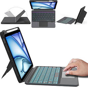 Чохол-клавіатураROOFEI UK Layout для iPad Air 6 11 дюймів (M2)2024,iPad Air 5/4 10,9 дюйма, iPad Pro11 дюй