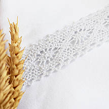 Білі крижми, Крижма інтерлок куточок, Бавовняна дитяча крижма на хрещення, фото 3