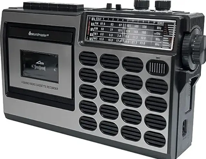 Уцінка Soundmaster RR18SW Retro USB SD радіомагнітофон із роз'ємом для навушників, Німеччина, фото 1