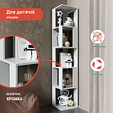 Стелаж MebelProff К-40, стелаж для книг, стелаж для будинку, стелаж для декора, полиці для іграшок, книг, фото 8