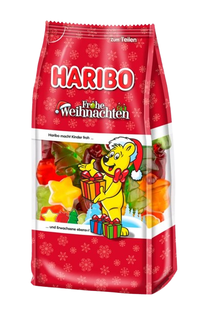 Желейні цукерки Haribo Frohe Weihnachten Merry Christmas 250г