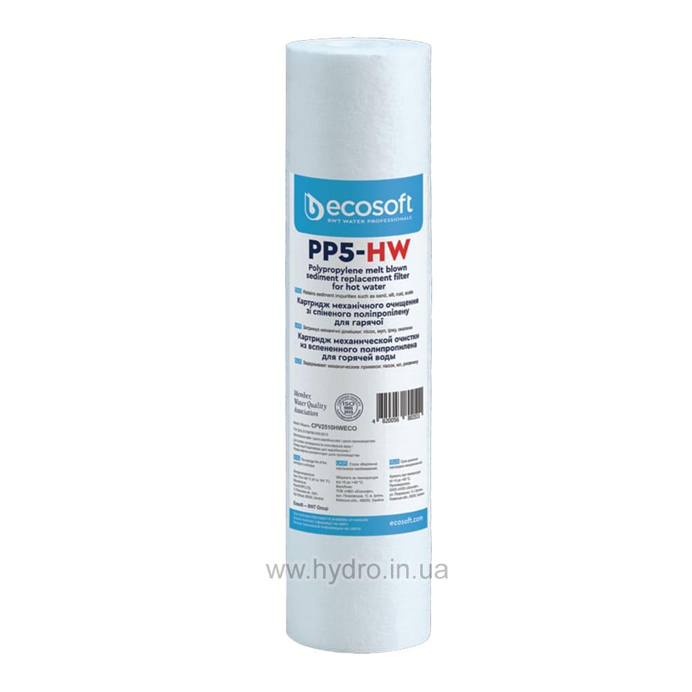 Механічний картридж для гарячої води Ecosoft 2,5"x10" 5 мкм (CPV2510HWECO)