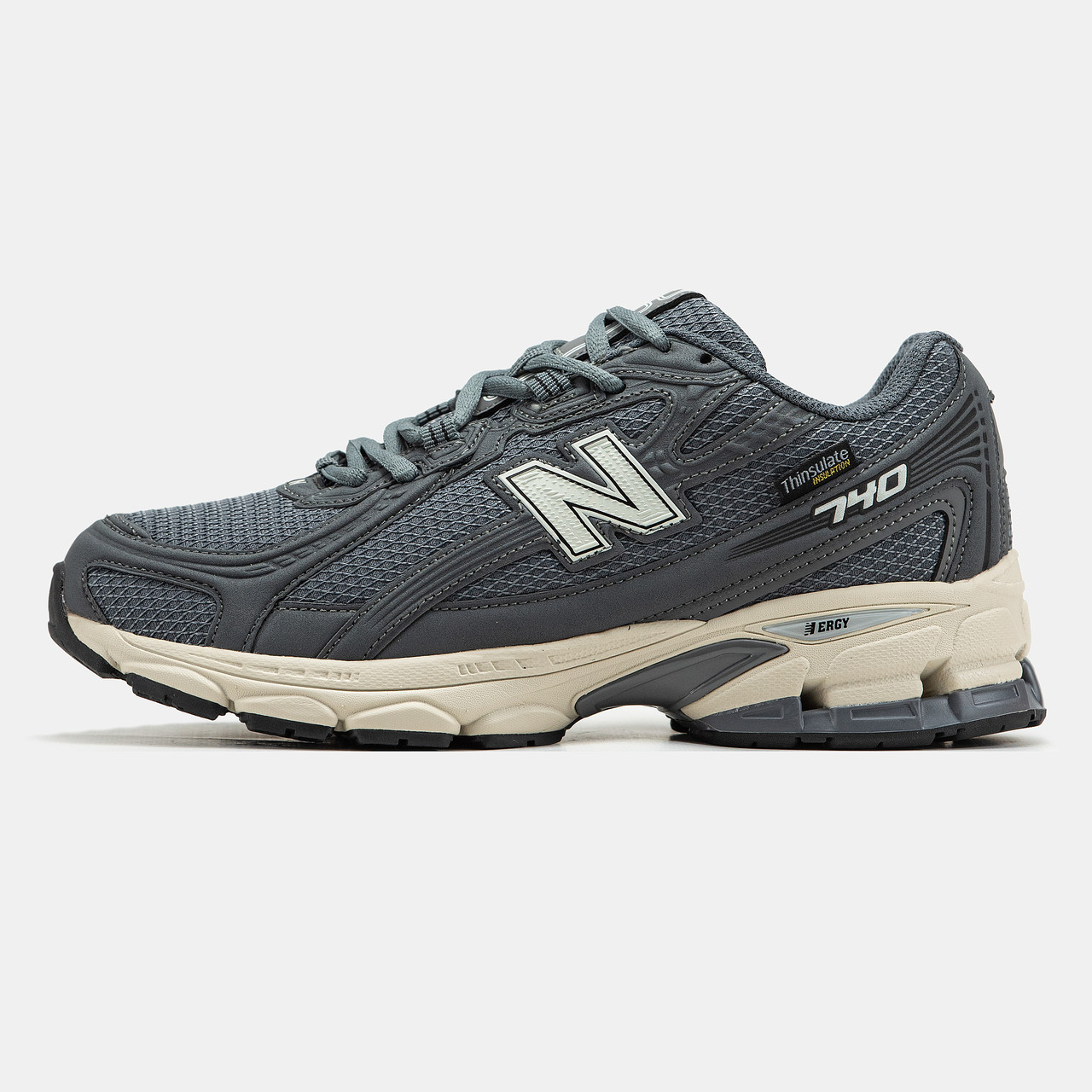 Зимові Чоловічі Кросівки New Balance 740 Thinsulate Grey Beige Termo Gore-Tex | сірі з бежевими вставками, водостійкі, термо,41-45, фото 1