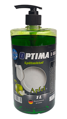 Миючий засіб для посуду Optima Яблуко Концентрат з активним киснем, 1000 мл
