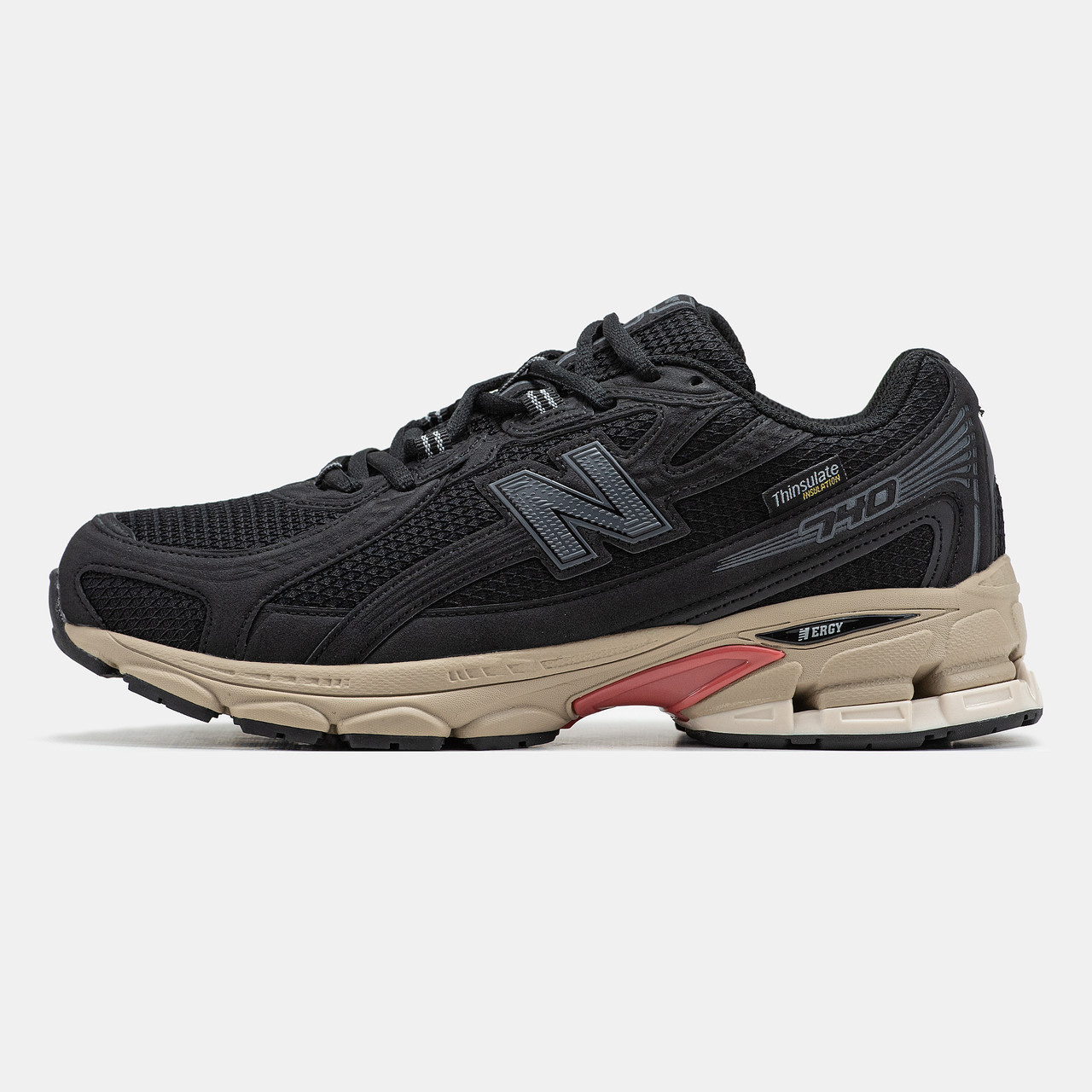 Зимові Чоловічі Кросівки New Balance 740 Thinsulate Black Beige Termo Gore-Tex | чорні з бежевим, водостійкі, утеплені, 41-45