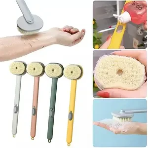 Щітка з довгою ручкою для душу з ємністю для мийного засобу Body brush AND LY-588