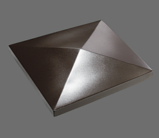 Накривка стовпа "Пірамида" 440х440х70 Мегаліт полімербетон