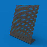 Перфорований стенд настільний 33х40 похилий, чорний