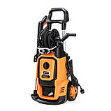 Мийка в/т LT707 інд.двигун, тиск - 130/195бар, прод 7,5л/хв, шланг 8м, алюм. помпа, фото 3