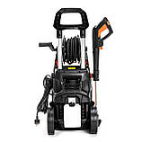 Мийка в/т LT707 інд.двигун, тиск - 130/195бар, прод 7,5л/хв, шланг 8м, алюм. помпа, фото 4