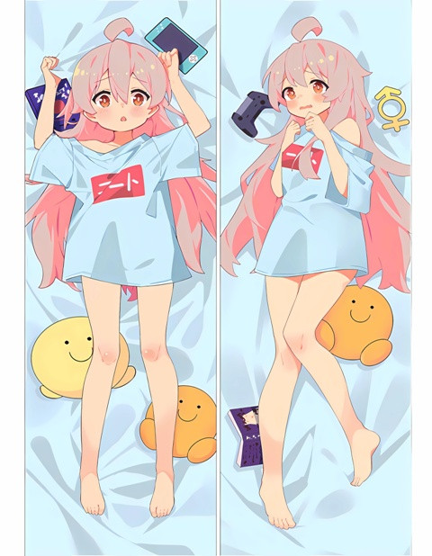 Дакімакура 180х60 см Ояма Махіро Oyama Mahiro Подушка з наволочкою обнімашка, фото 1