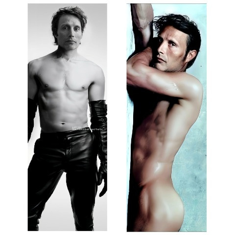 Дакімакура 180х60 см Мадс Міккельсен Mads Dittmann Mikkelsen Ганнібал Подушка з наволочкою обнімашка, фото 1