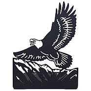 Металевий упор для книг Glozis Eagle (чорний), фото 2