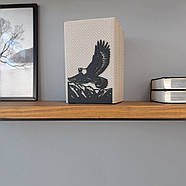 Металевий упор для книг Glozis Eagle (чорний), фото 4