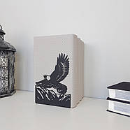 Металевий упор для книг Glozis Eagle (чорний), фото 5
