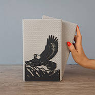 Металевий упор для книг Glozis Eagle (чорний), фото 6