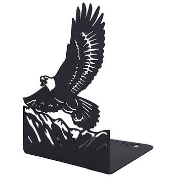 Металевий упор для книг Glozis Eagle (чорний)