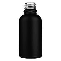 Флакон косметичний скляний 30 мл чорний матовий (Тара для косметики)