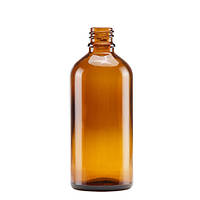 Флакон косметичний скляний 100 мл (бурштиновий) (Тара для косметики)