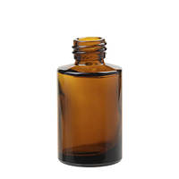 Флакон косметичний циліндричний 30 мл бурштинове скляний (Тара для косметики)
