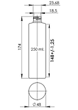 Флакон СТЕЛЛА 250 мм /24-410/арт.09 біла (косметична тара), фото 5