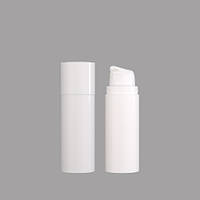Вакуумний косметичний флакон 30 мл біла кришка (косметична тара)