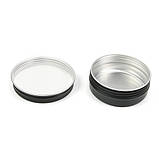 Баночка косметична алюміній (чорна ns) — 60 мл, фото 3