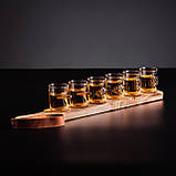 Набір чарок мікс на підставці 6 шт (пуля /граната/герб) в подарунковій упаковці, фото 2