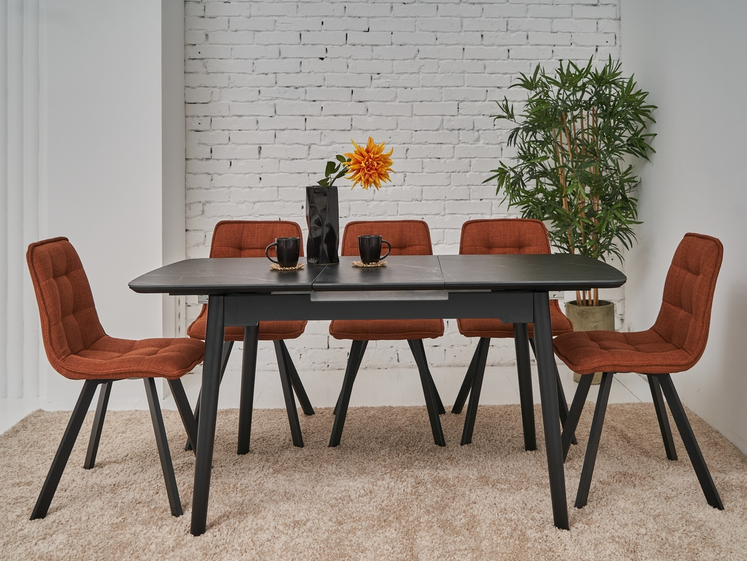 Керамічний стіл  TM-76 чорний онікс + чорний, фото 1